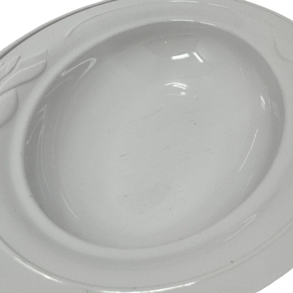 Vintage CorningWare Casual Elegance White Oval Serving Dish with Lid 10 Inch